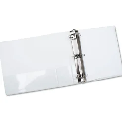 SKILCRAFT View 3-Ring Binder, 2 1/2" D-Rings, White (AbilityOne 7510-01-384-8673)
