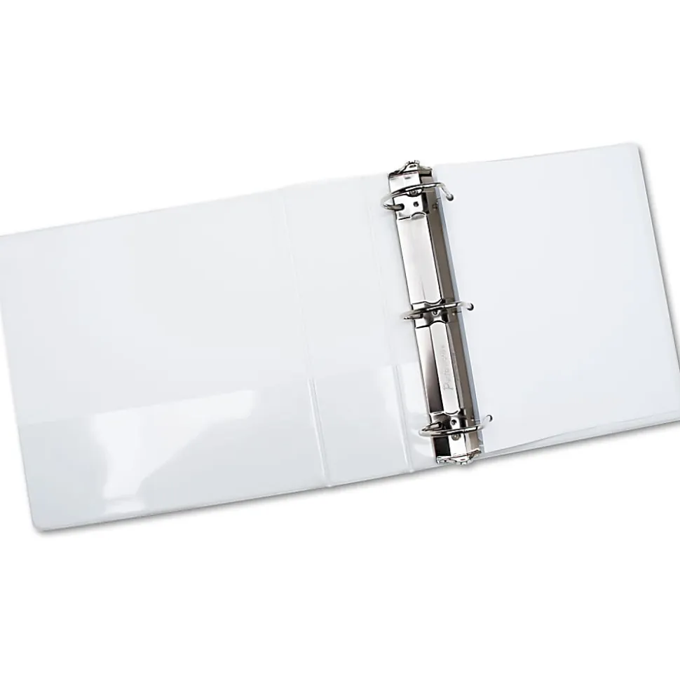 SKILCRAFT View 3-Ring Binder, 2 1/2" D-Rings, White (AbilityOne 7510-01-384-8673)