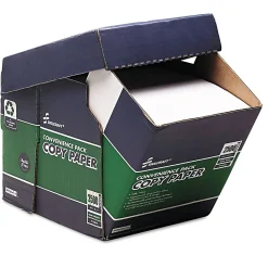 SKILCRAFT® Xerographic Reamless Copy Paper, White, Letter (8.5" x 11"), 2500 Sheets Per Case, 20 Lb, 92 Brightness, 30% Recycled