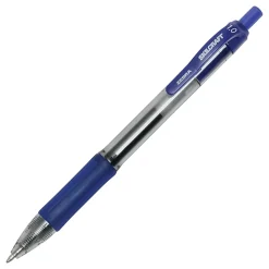 SKILCRAFT® Zebra® Retractable Gel Pens, Bold Point, 1.0 mm, Blue Barrel, Blue Ink, Pack Of 12 Pens