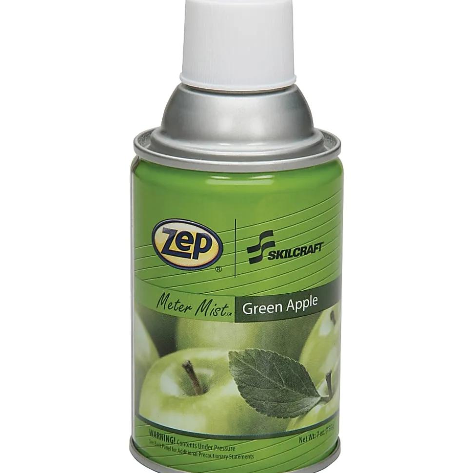 SKILCRAFT® Zep® Meter Mist Refill, 7 Oz., Apple , Pack Of 12