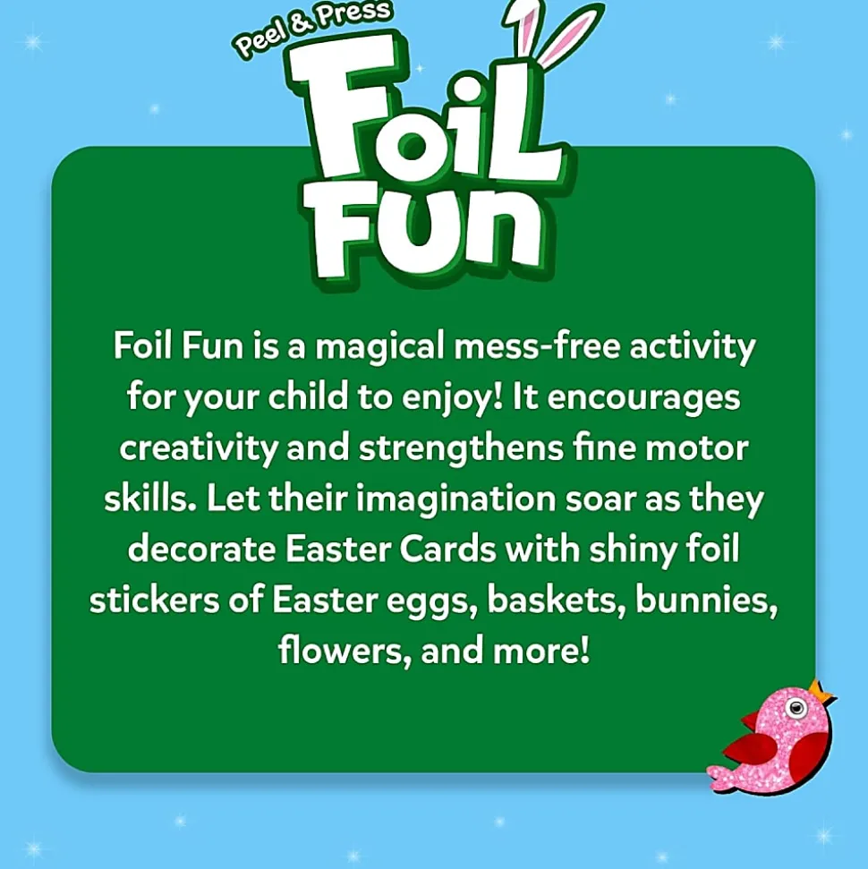 Skillmatics Foil Fun Easter Cards Craft Kit, Kit Of 180 Pieces