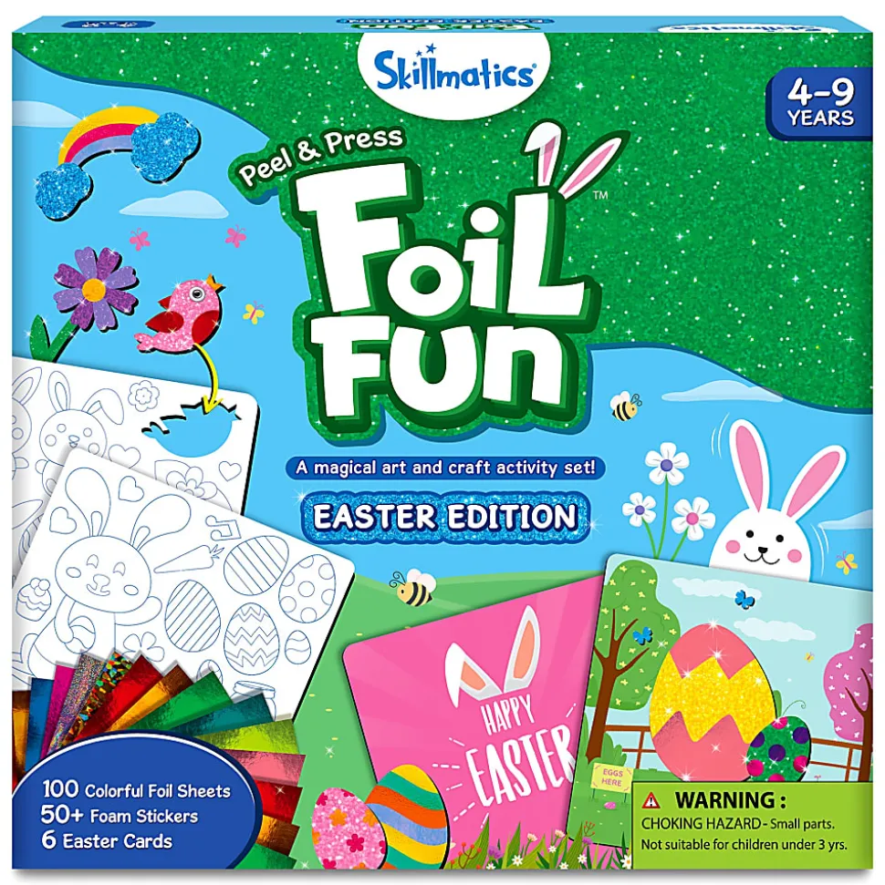 Skillmatics Foil Fun Easter Cards Craft Kit, Kit Of 180 Pieces