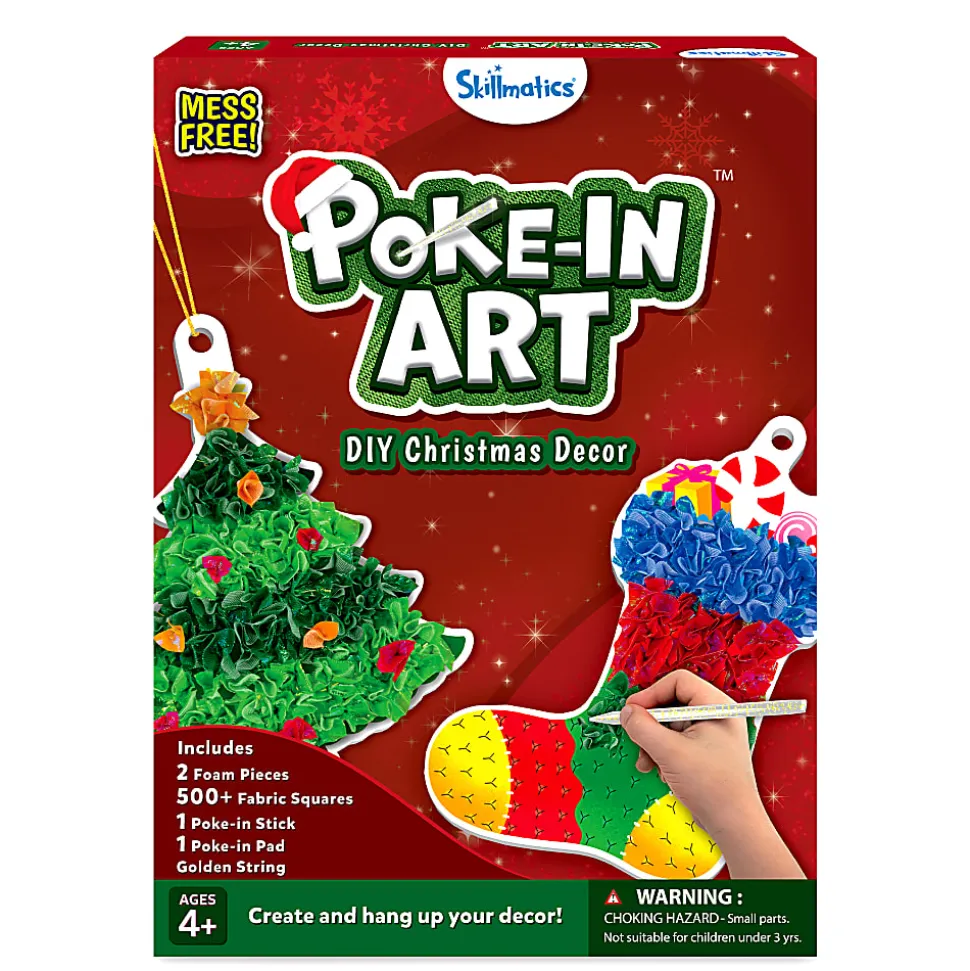 Skillmatics Poke in Art Christmas Activity Craft Kit