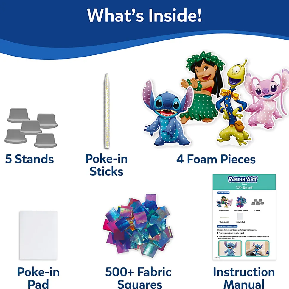 Skillmatics Poke In Art Set, Lilo and Stitch