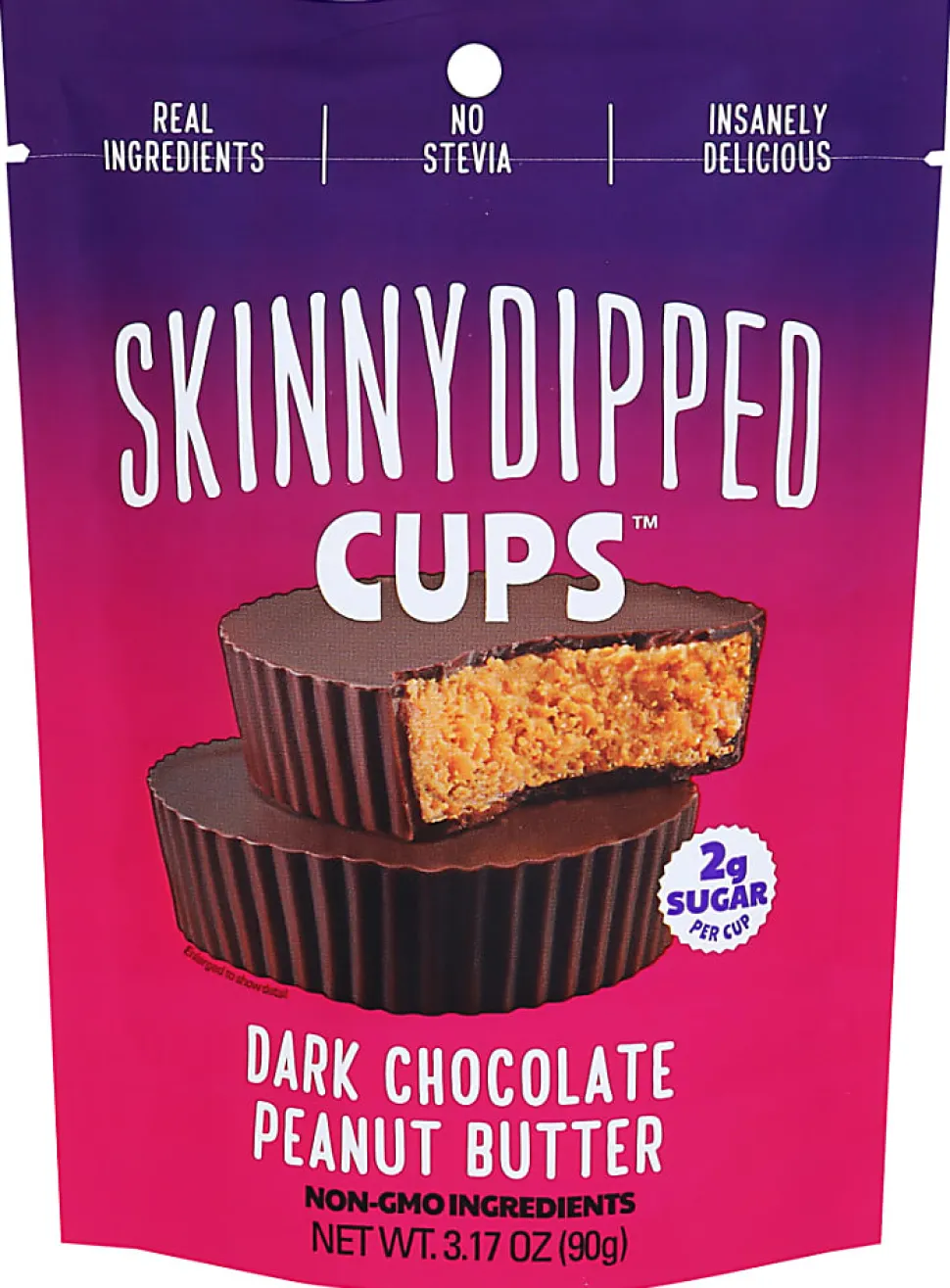 Skinnydipped Peanut Butter Dark Chocolate Cups, 3.17 Oz, Total Qty 10