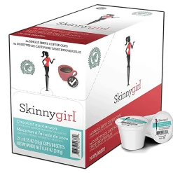 Skinnygirl Single-Serve K-Cup Coffee, Coconut Macaroon Medium Roast, Box Of 24 Pods