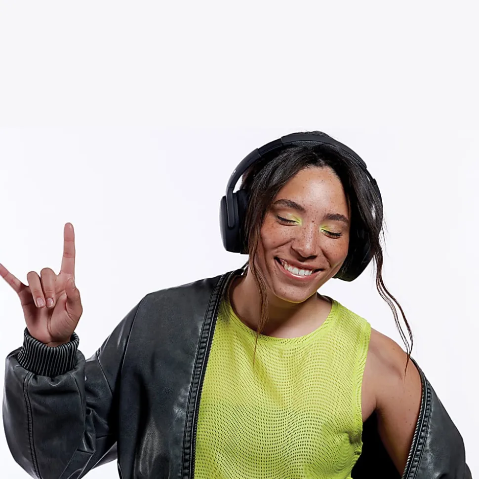Skullcandy Crusher ANC 2 Bluetooth® Over-Ear Sensory Bass Headphones With Microphone, Black, S6CAW-R740