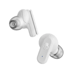 Skullcandy Dime 3 True Wireless Bluetooth® Earbuds With Microphone And Charging Case, Bone/Orange Glow, S2DCW-R951