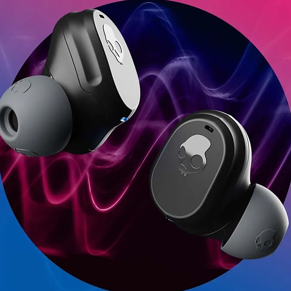 Skullcandy Mod True Wireless Earphones With Mic, Light Gray