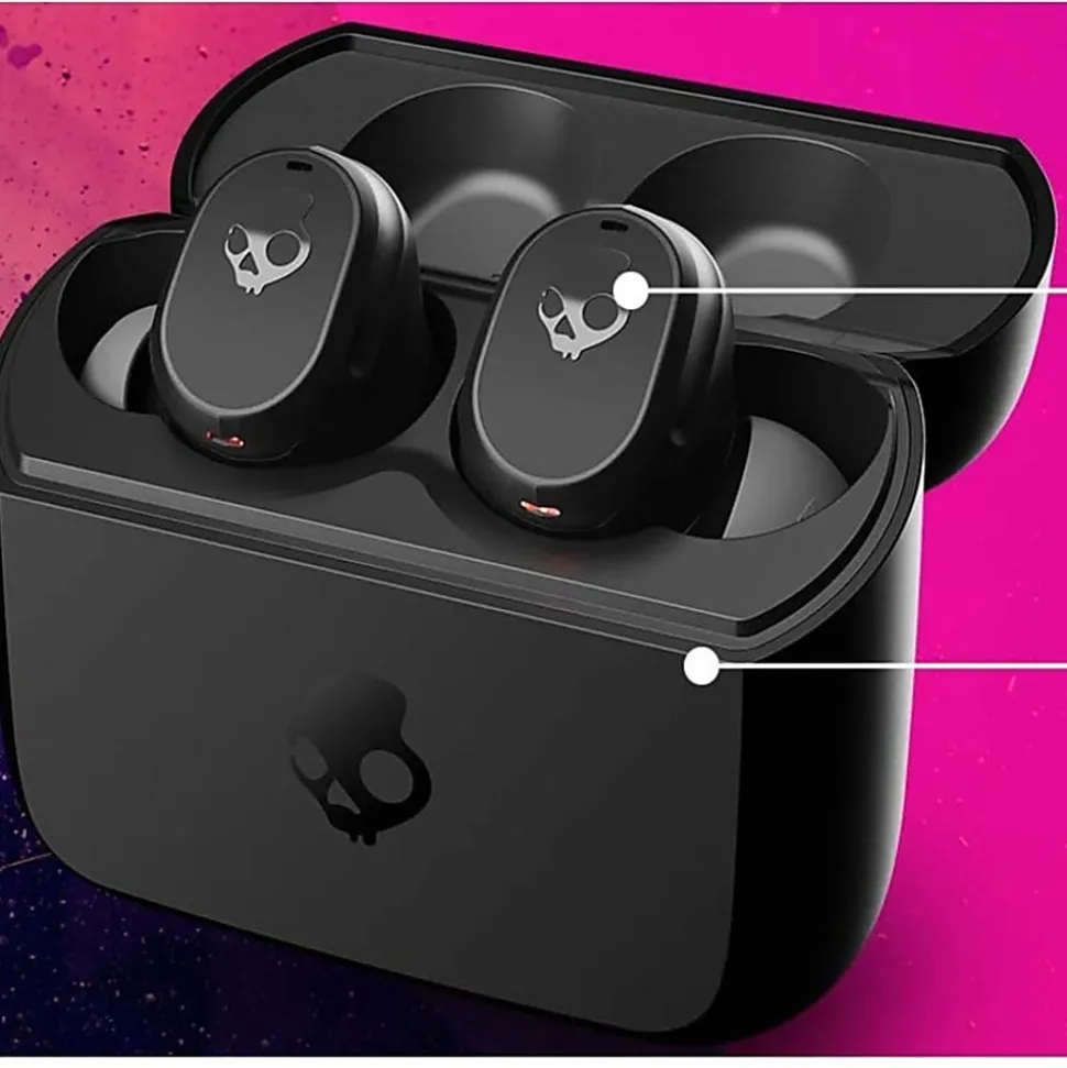 Skullcandy Mod True Wireless Earphones With Mic, Light Gray