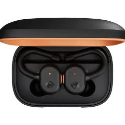 Skullcandy Push Active In-Ear True Wireless Headphones, Black/Orange