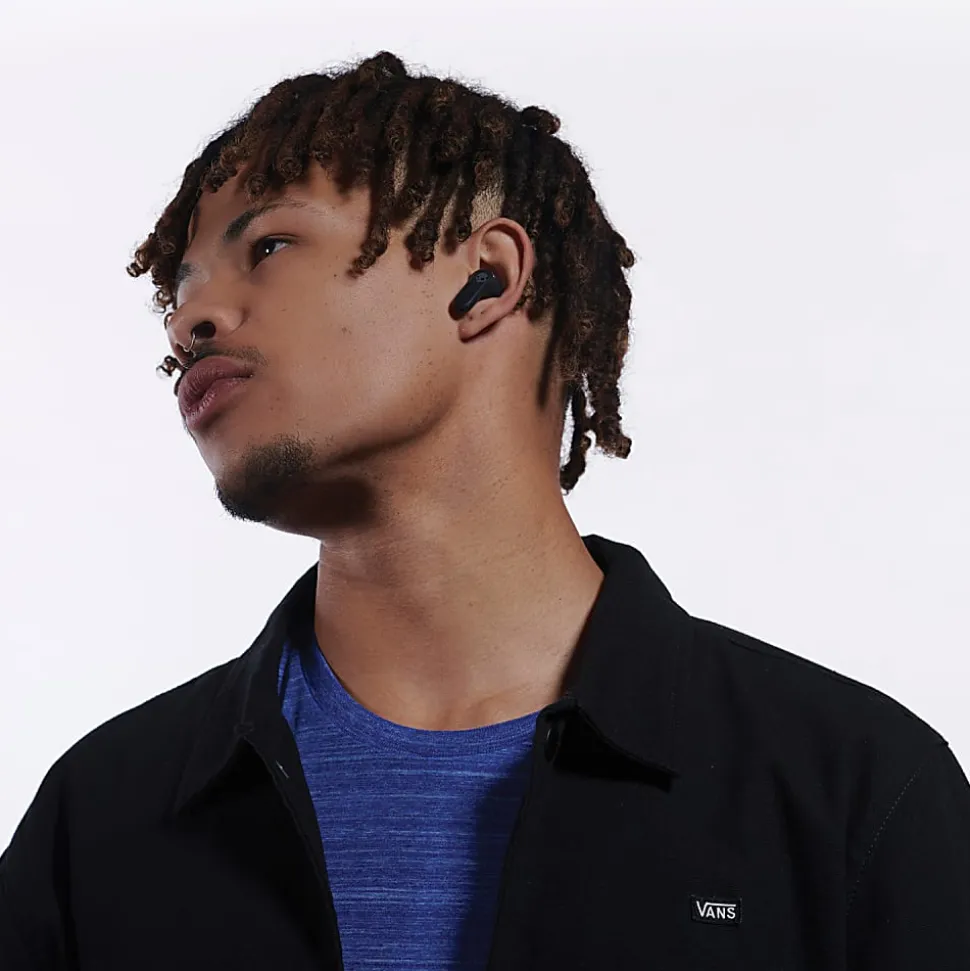 Skullcandy Rail True Wireless Noise-Canceling Bluetooth® Earbuds With Microphone And Charging Case, True Black, S2IPW-P740