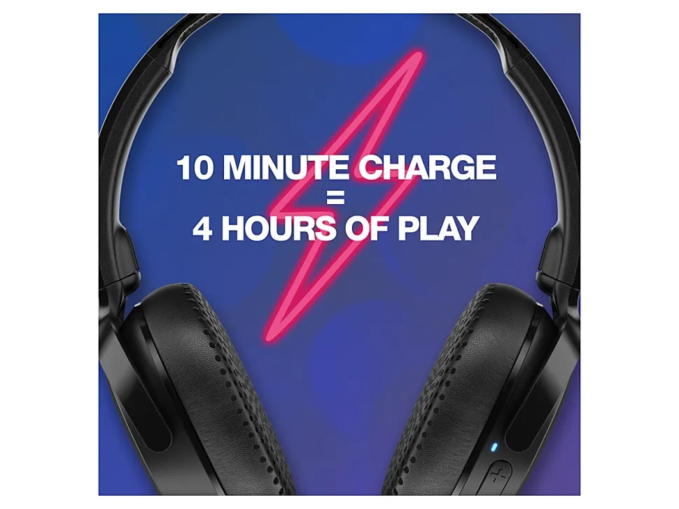 Skullcandy Riff Wireless 2 Headphones With Mic, True Black, S5PRW-P740