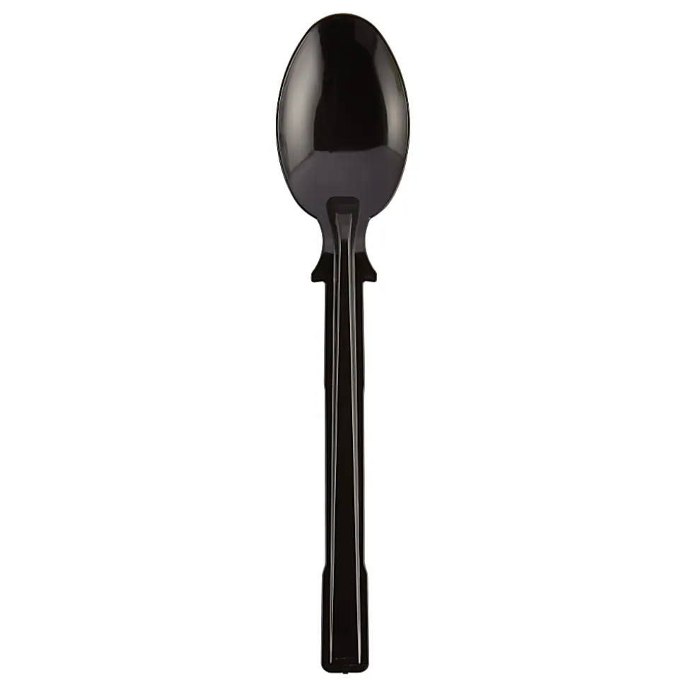 SmartStock® T-Series Disposable Cutlery Refills, Polystyrene Teaspoons, Black, 40 Teaspoons Per Refill, 24 Refills Per Case, 960 Teaspoons