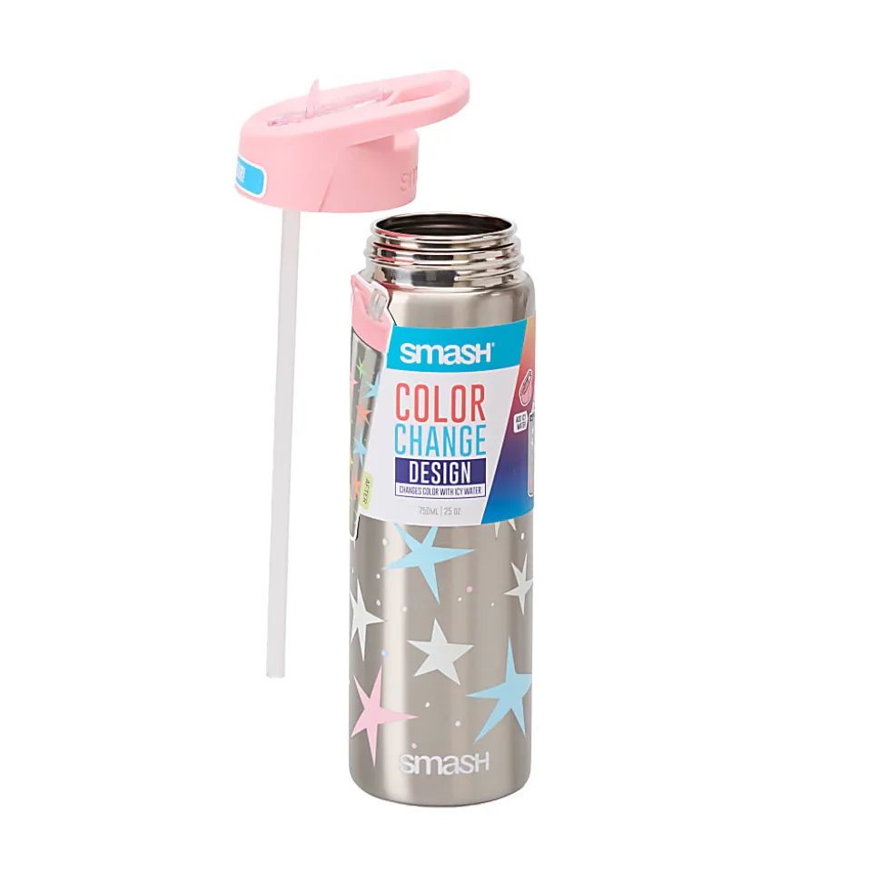 Smash Color Change Stainless Steel Water Bottle, 25 Oz, Star