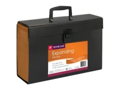 Smead® A-Z And Subject Case File, 19 Pockets, Legal Size, 30% Recycled, Black