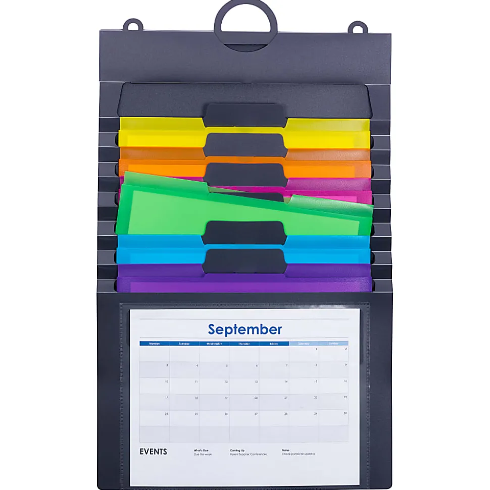 Smead® Cascading Wall Organizer, Letter Size, Multicolor