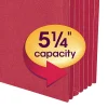Smead® Colored File Pocket, 8-1/2" x 14", 10% Recycled, Red