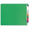 Smead® Color End-Tab Folders, Straight Cut, Letter Size, Green, Box Of 100