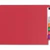 Smead® Color End-Tab Folders, Straight Cut, Letter Size, Red, Box Of 100