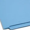 Smead® Color End-Tab Folders, Straight Cut, Letter Size, Blue, Box Of 100