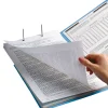 Smead® Color End-Tab Folders With Fasteners, Straight Cut, Letter Size, Blue, Pack Of 50