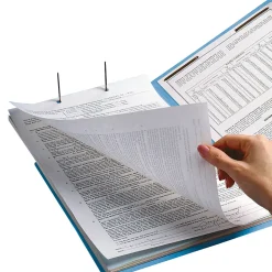 SmeadĀ® Color End-Tab Folders With Fasteners, Straight Cut, Letter Size, Blue, Pack Of 50