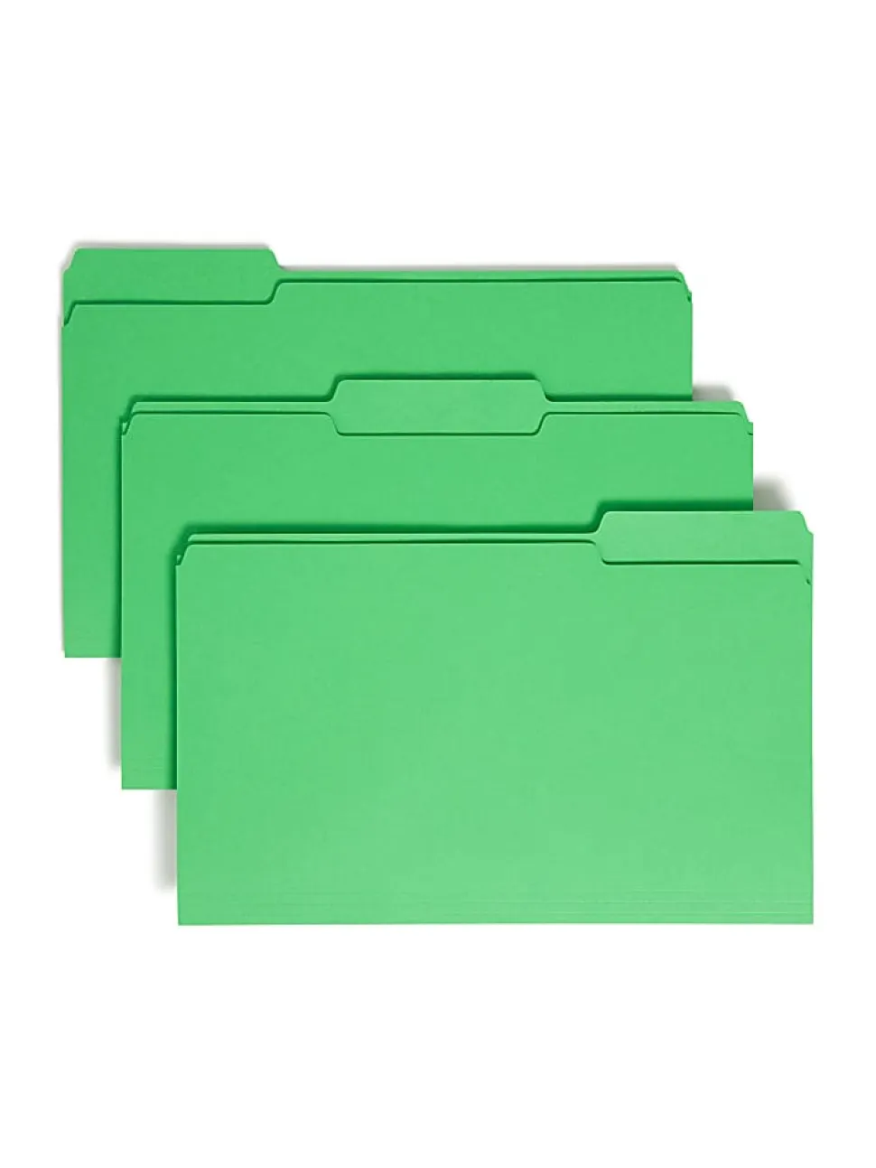 Smead® Color File Folders, Legal Size, 1/3 Cut, Green, Box Of 100