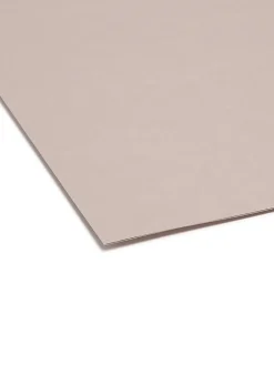 Smead® Color File Folders, Letter Size, 1/3 Cut, Gray, Box Of 100