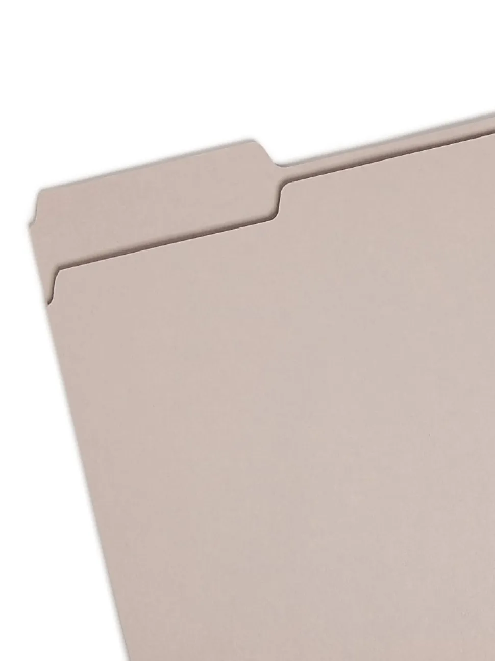 Smead® Color File Folders, Letter Size, 1/3 Cut, Gray, Box Of 100