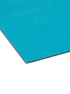 Smead® Color File Folders, Letter Size, 1/3 Cut, Teal, Box Of 100