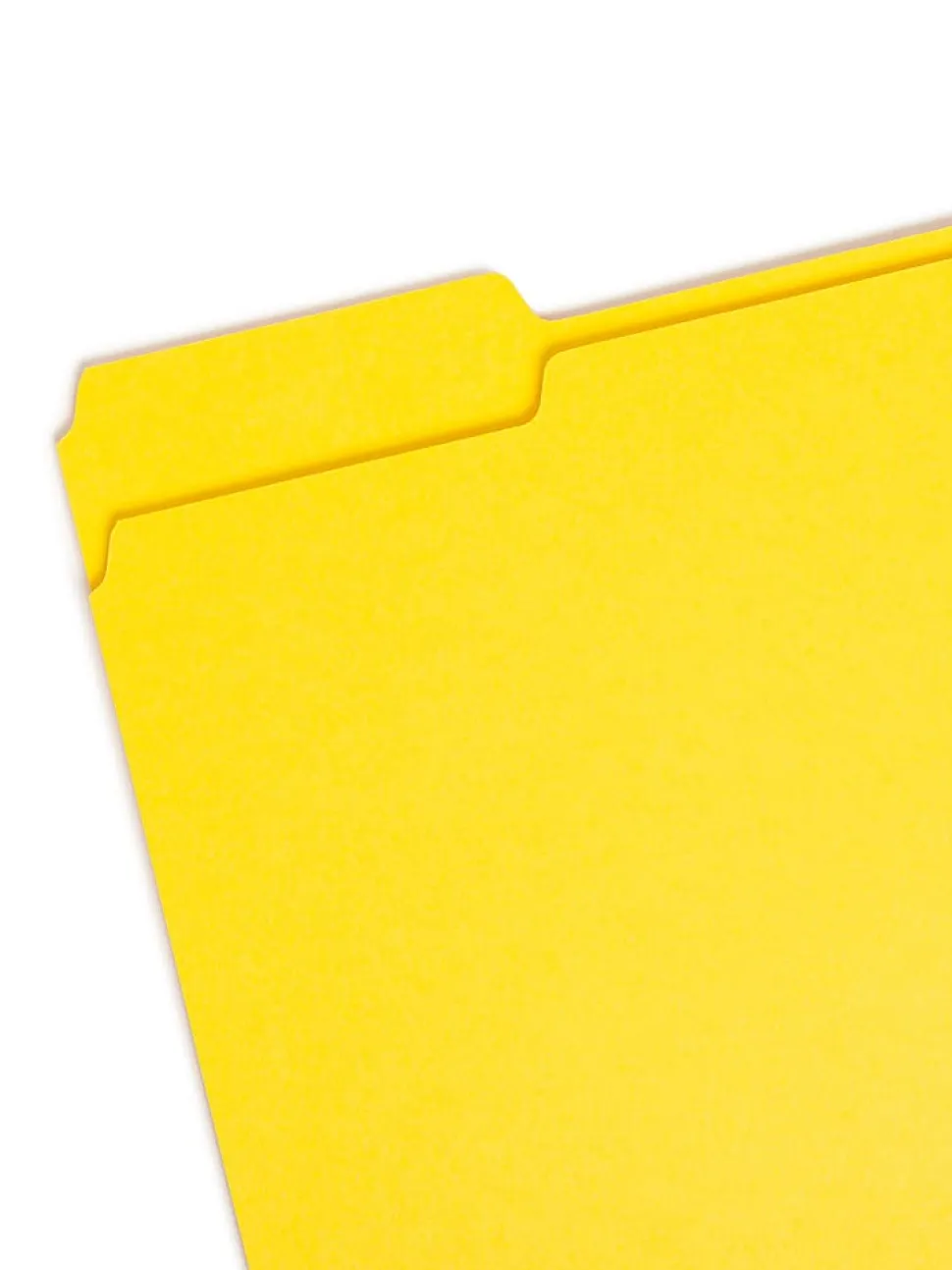 Smead® Color File Folders, Letter Size, 1/3 Cut, Yellow, Box Of 100