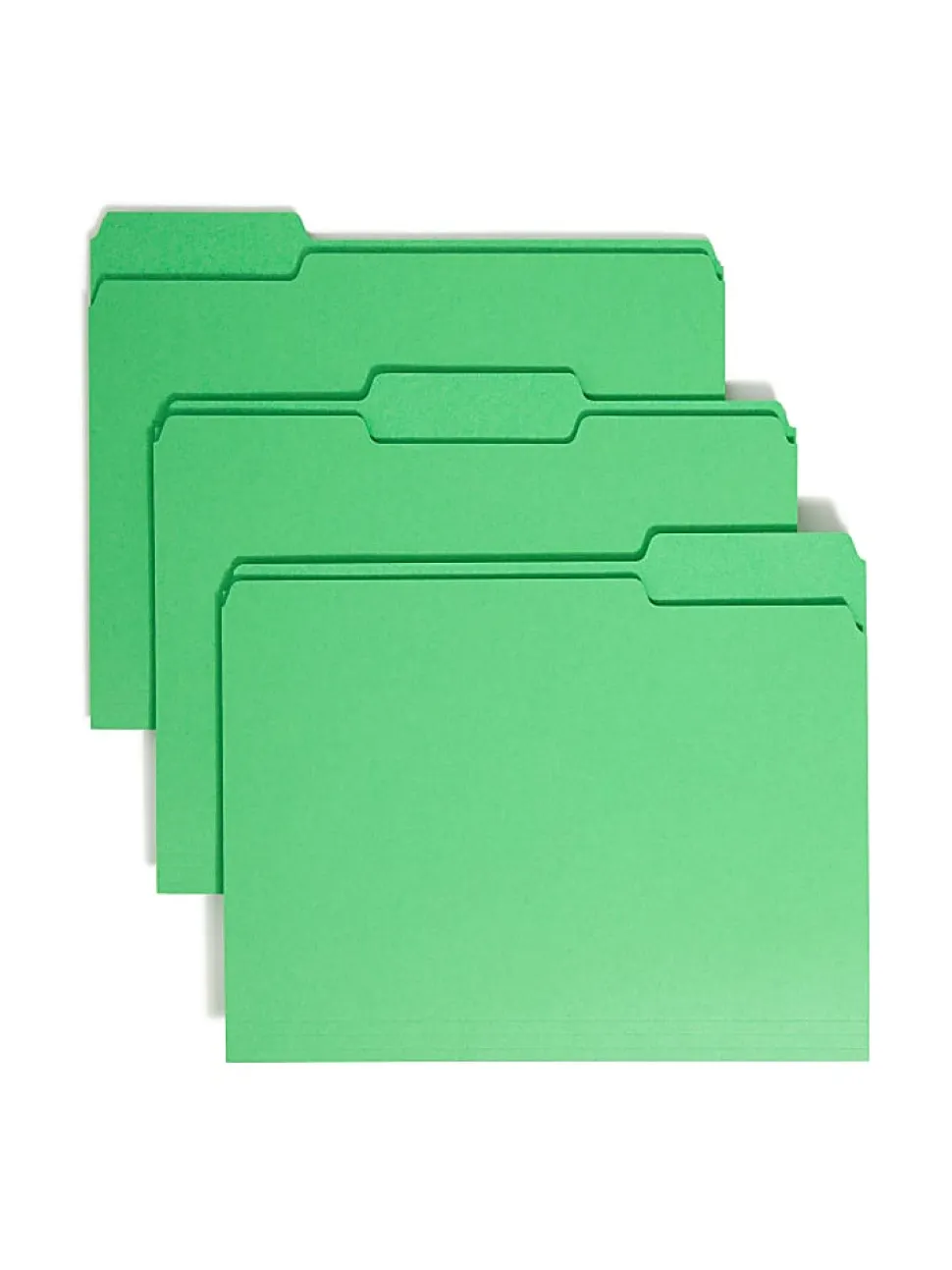 Smead® Color File Folders, Letter Size, 1/3 Cut, Green, Box Of 100 (12143)