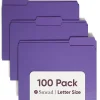 Smead® Color File Folders, Letter Size, 1/3 Cut, Orange, Box Of 100