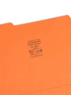 Smead® Color File Folders, Letter Size, 1/3 Cut, Orange, Box Of 100