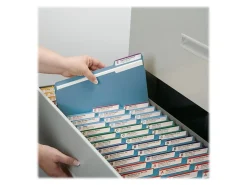 Smead® Color File Folders, Letter Size, 1/3 Cut, Blue, Box Of 100 (12043)