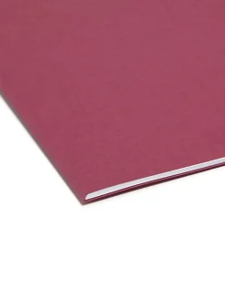 Smead® Color File Folders, Letter Size, 1/3 Cut, Maroon, Box Of 100