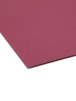 Smead® Color File Folders, Letter Size, 1/3 Cut, Maroon, Box Of 100