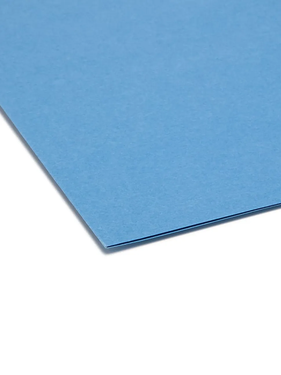 Smead® Color File Folders, With Reinforced Tabs, Letter Size, Straight Cut, Blue, Box Of 100
