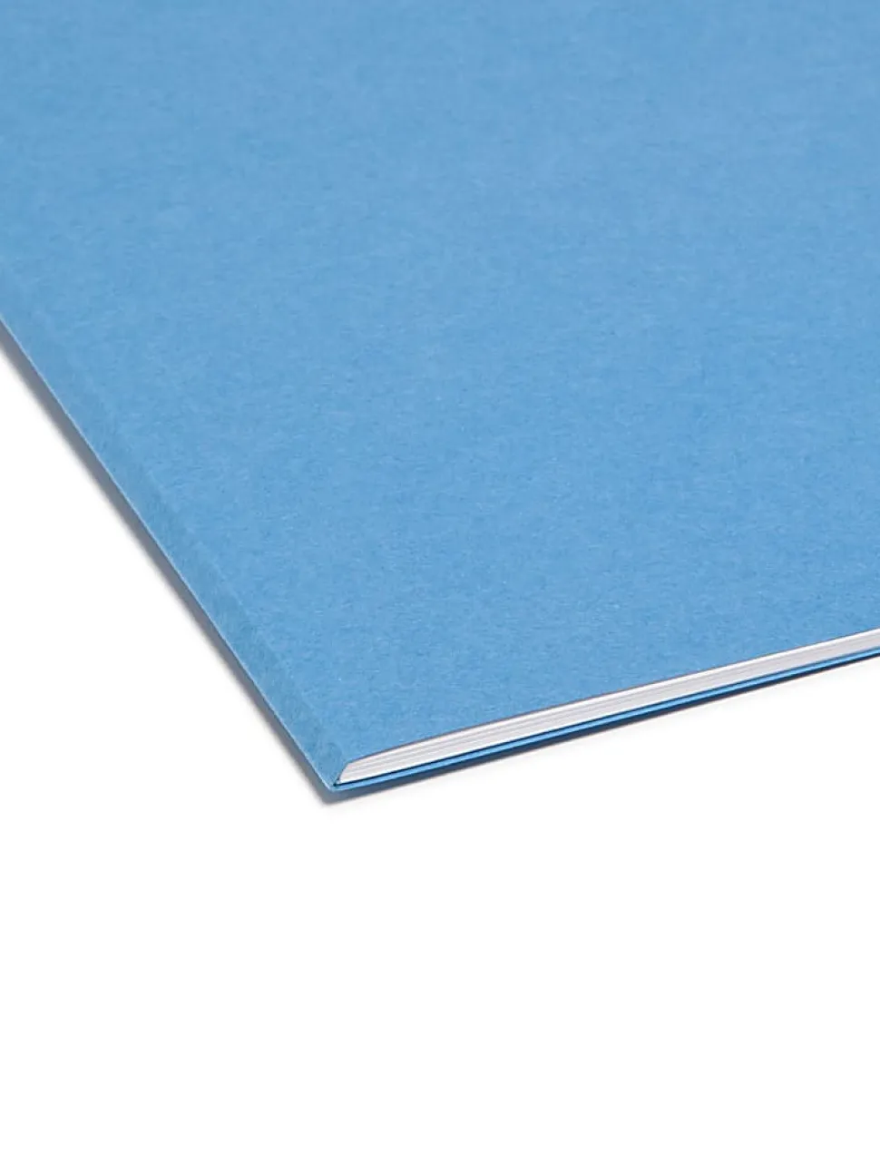 Smead® Color File Folders, With Reinforced Tabs, Letter Size, Straight Cut, Blue, Box Of 100