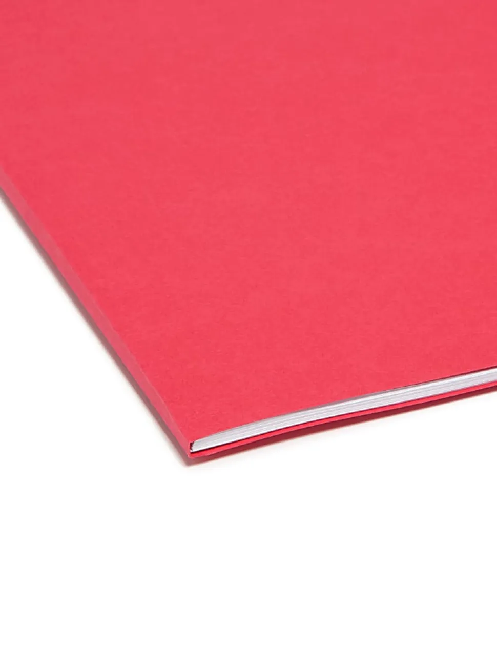 Smead® Color File Folders, With Reinforced Tabs, Letter Size, 1/3 Cut, Red, Box Of 100