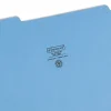 Smead® Color File Folders, With Reinforced Tabs, Letter Size, 1/3 Cut, Blue, Box Of 100