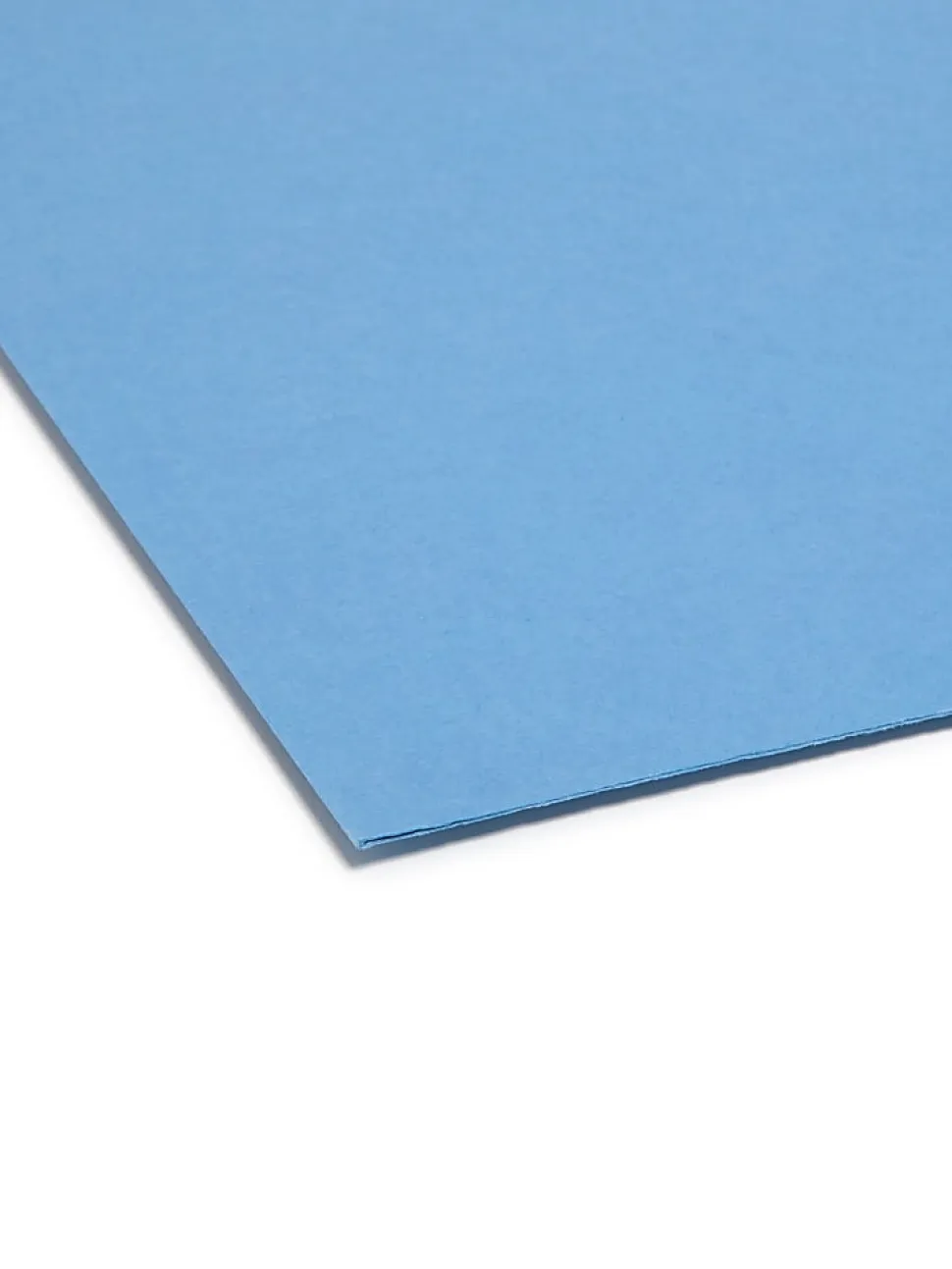 Smead® Color File Folders, With Reinforced Tabs, Letter Size, 1/3 Cut, Blue, Box Of 100