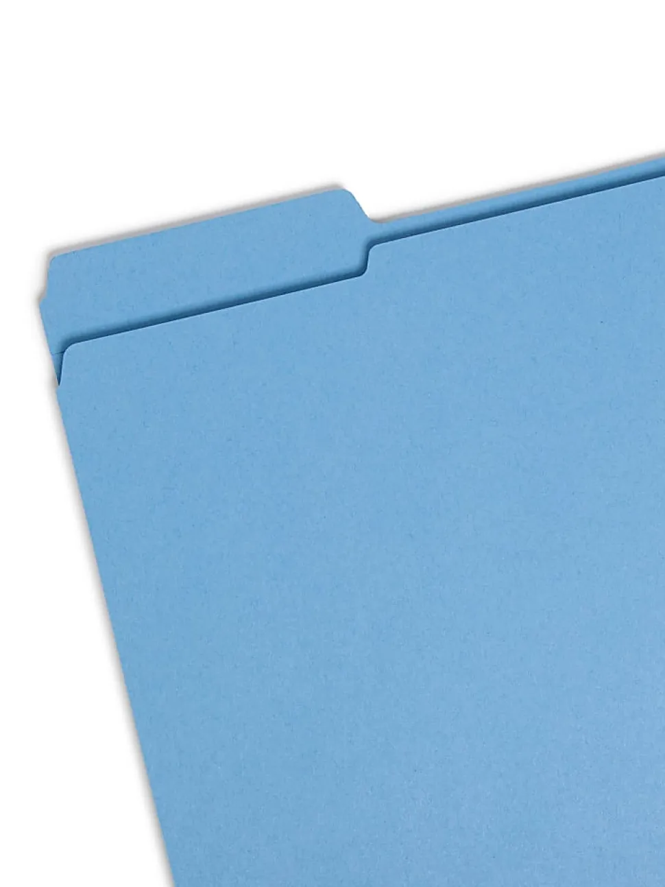 Smead® Color File Folders, With Reinforced Tabs, Letter Size, 1/3 Cut, Blue, Box Of 100