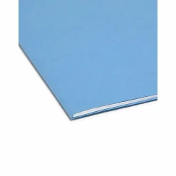 Smead® Color File Folders, With Reinforced Tabs, Legal Size, 1/3 Cut, Blue, Box Of 100