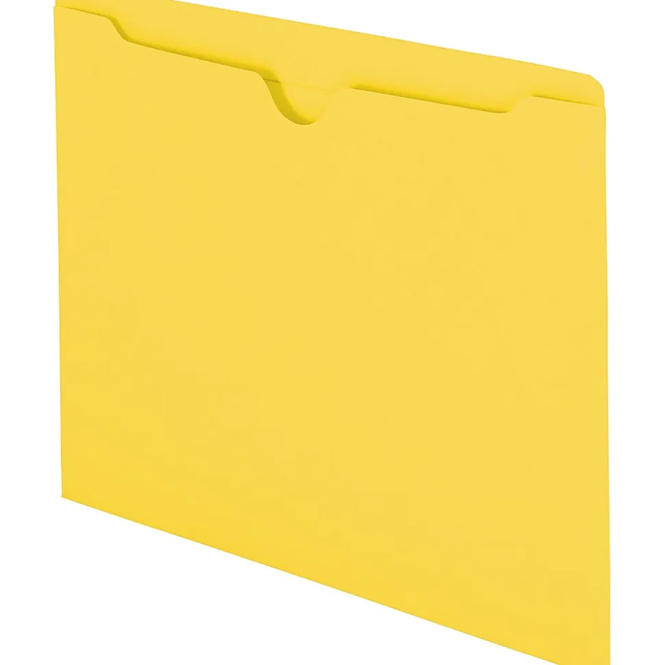 Smead® Color File Jackets, Letter Size, Yellow, Pack Of 100