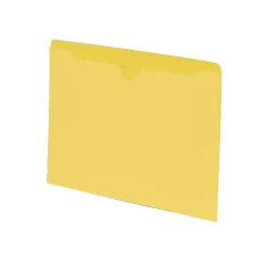 Smead® Color File Jackets, Letter Size, Yellow, Pack Of 100