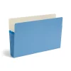 Smead® Color File Pockets, 5 1/4" Expansion, 9 1/2" x 14 3/4", Blue