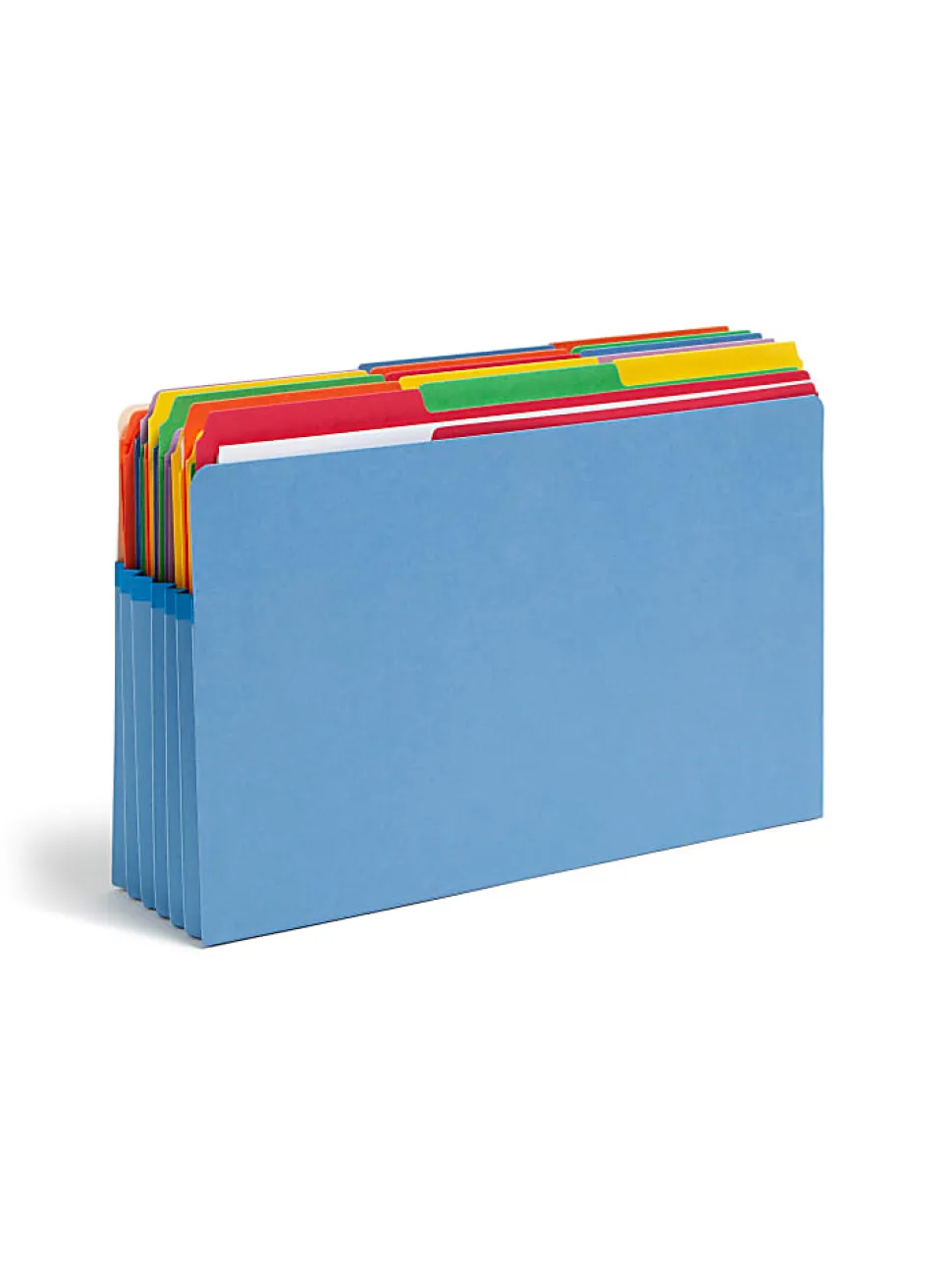 Smead® Color File Pockets, 5 1/4" Expansion, 9 1/2" x 14 3/4", Blue